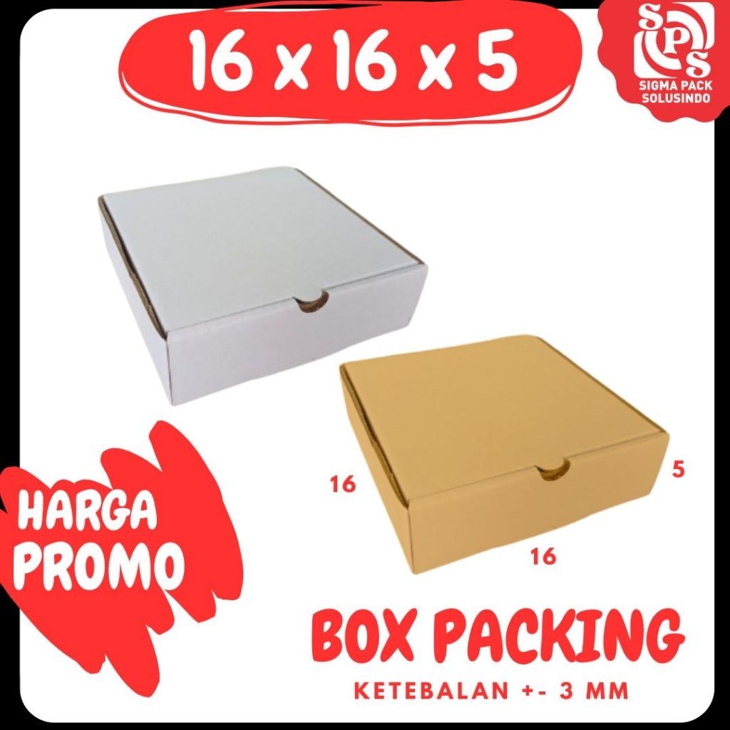

BOX PIZZA 16x16x5 LD Kotak Hampers Dus Souvenir Karton Piring MEDIAKIT
