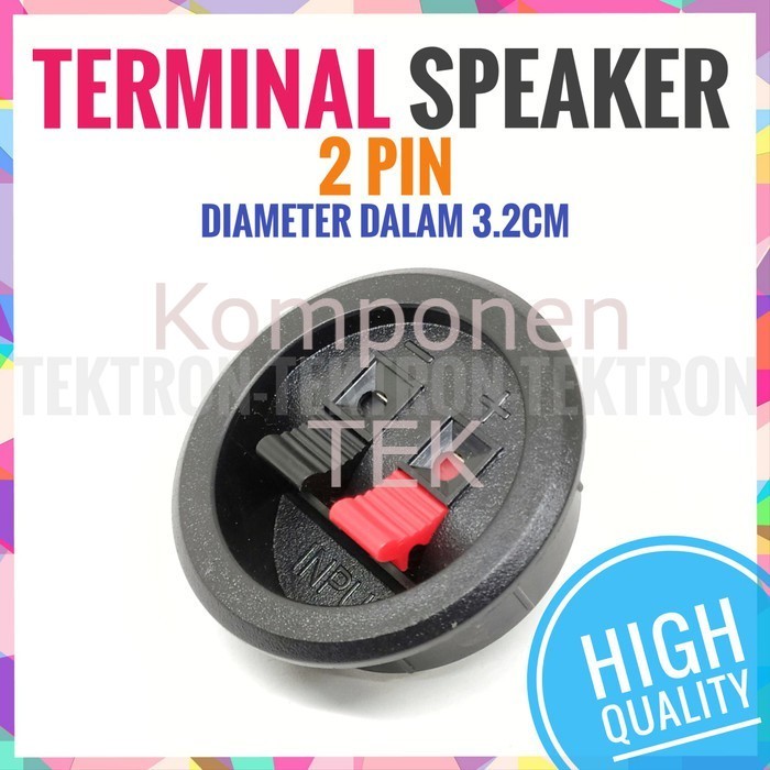 Terminal Speaker 2pin 4cm Soket Socket 2p 40mm High Quality Product