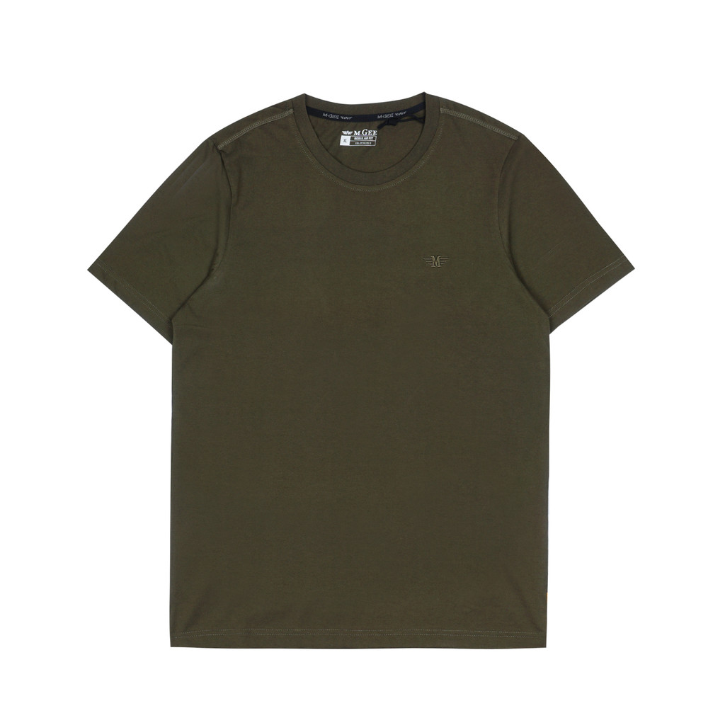 MGee Kaos Pria Polos Baju Lengan Pendek Tshirt Caiden Green 3