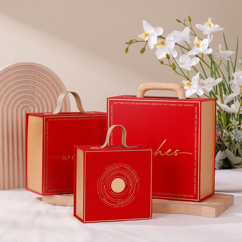 

Box Jinjing Imlek Merah Tas Kotak Hampers Chinese New Year Packaging Souvenir Gift Parcel CNY