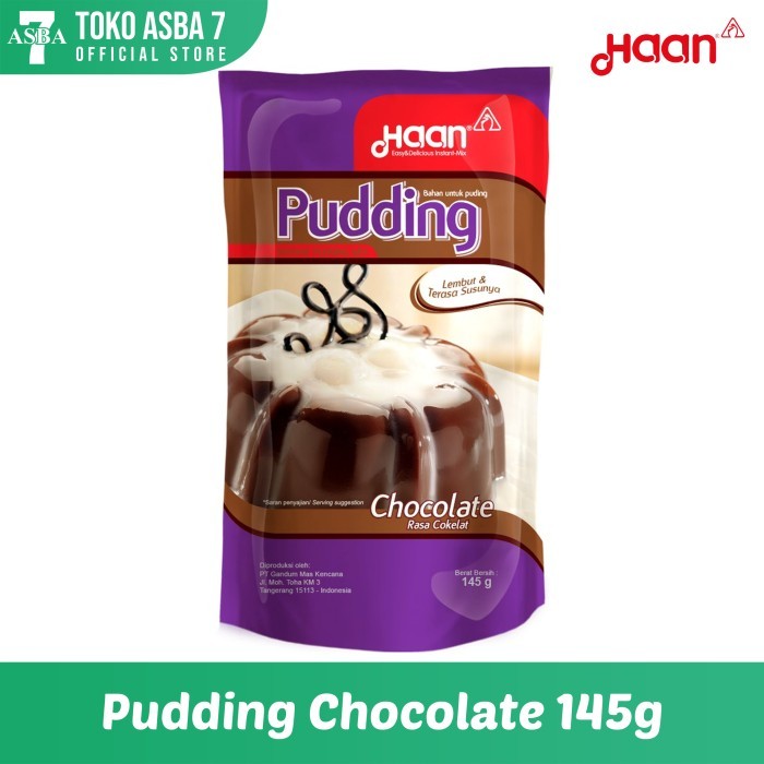 

Haan Pudding Instant mix rasa chocolate & mango 145g