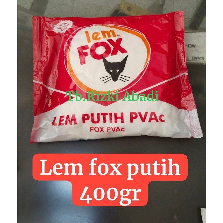 LEM FOX PUTIH 400GR /Lem kayu/ lem putih fox merah