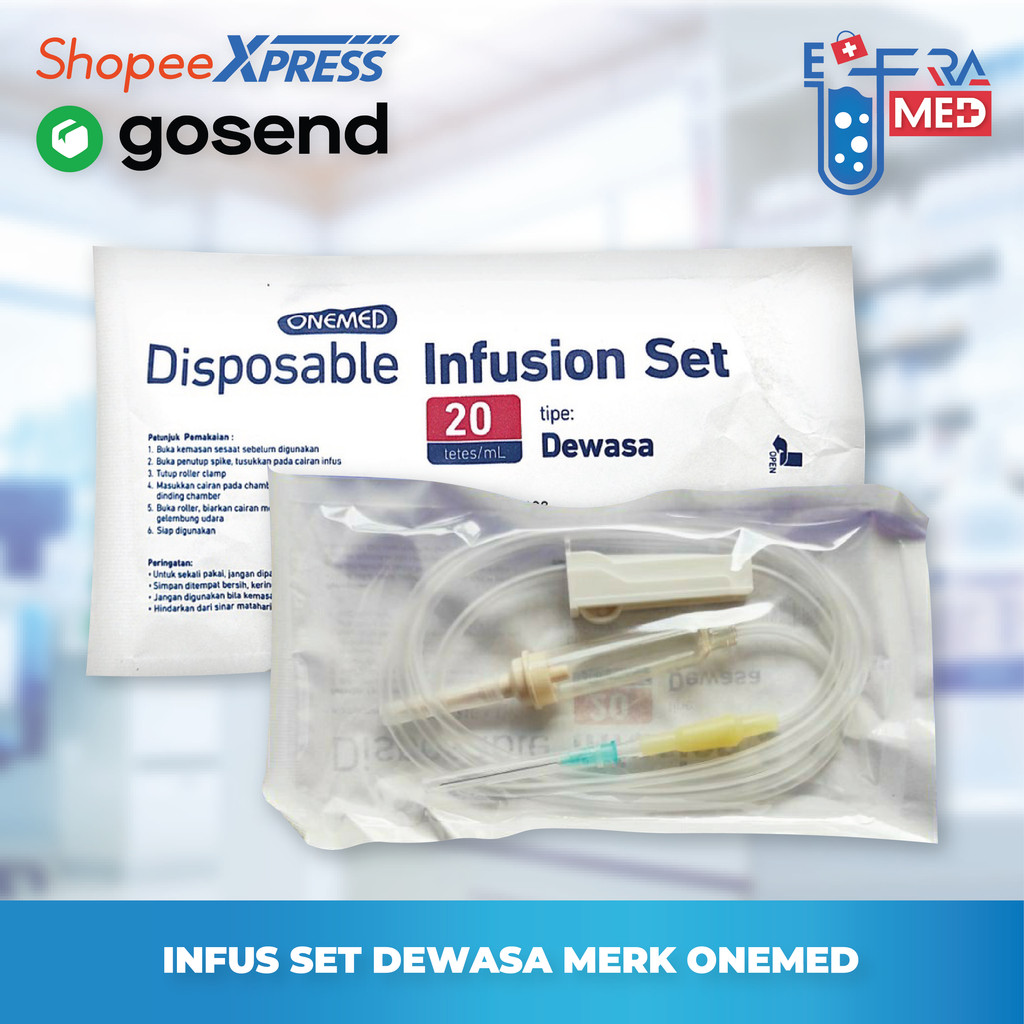 INFUSION SET ONEMED / SELANG INFUS / INFUS SET DEWASA / ALAT INFUS