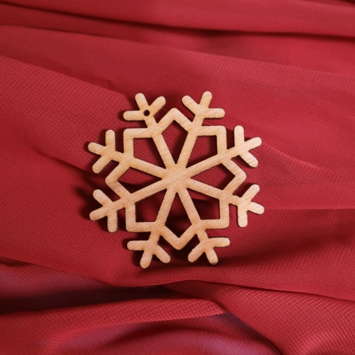 

Salju Snowflakes Wood 12 cm - Hampers Tag
