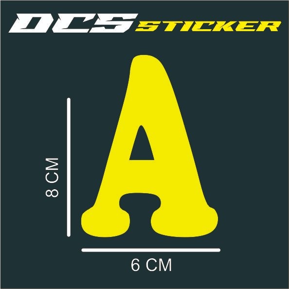 STICKER HURUF HURUF ABJAD SATU PICISAN STICKER TEMPELAN UNTUK BIKIN NAMA