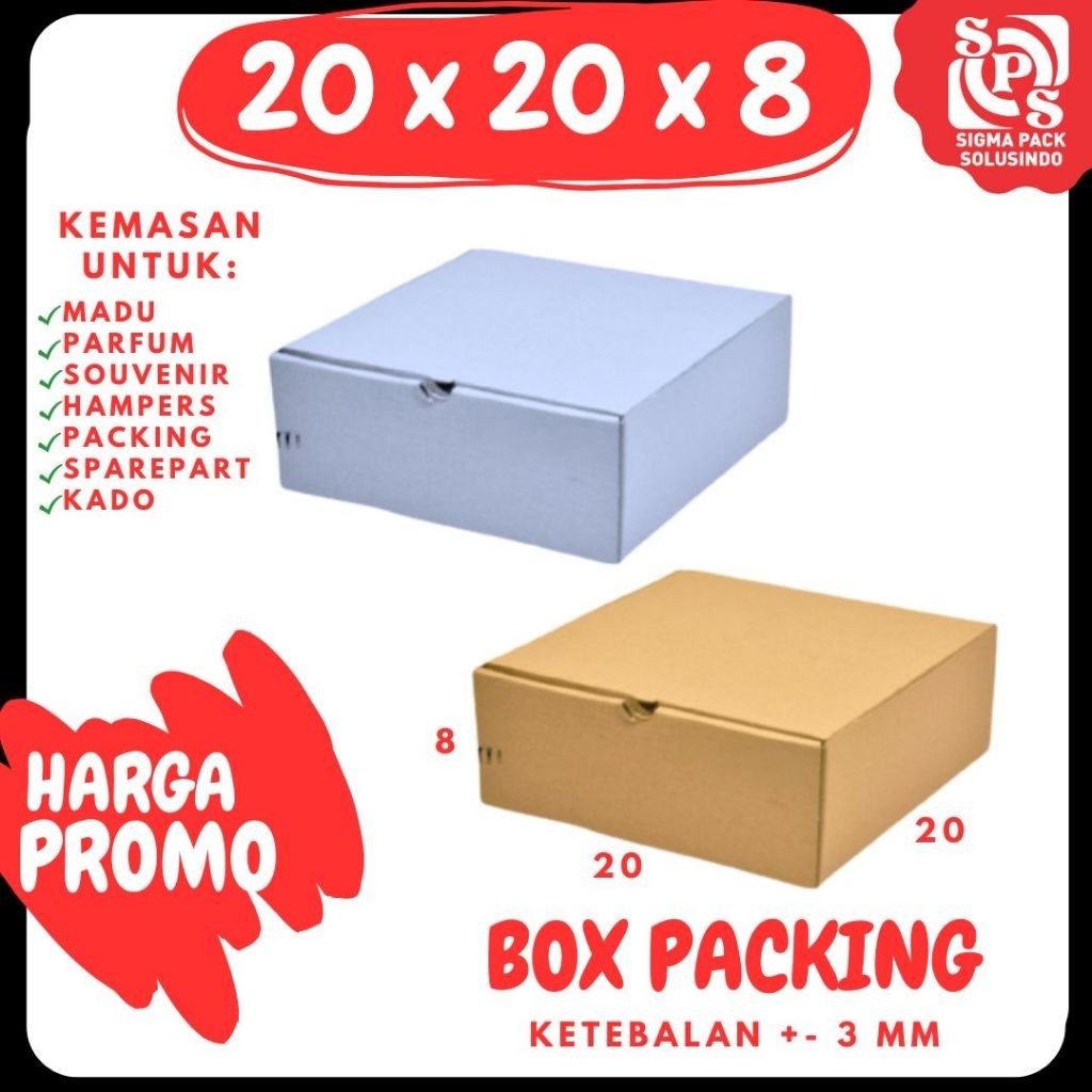 

Box 20x20x8 Kardus Pizza Kotak Packing Kemasan Hampers Kardus Packing Souvenir Box Sparepart Kardus Packing Makanan Mainan Parfum MEDIAPACK