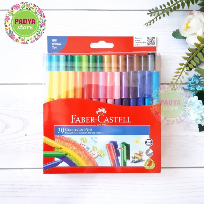 

[New Arrival] Spidol Warna Faber Castell Connector Pen 30 warna