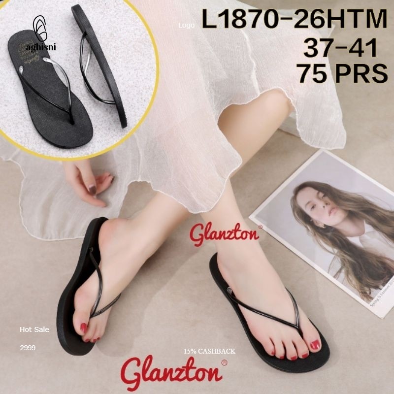 Sandal jepit wanita merk GLANZTON L1870