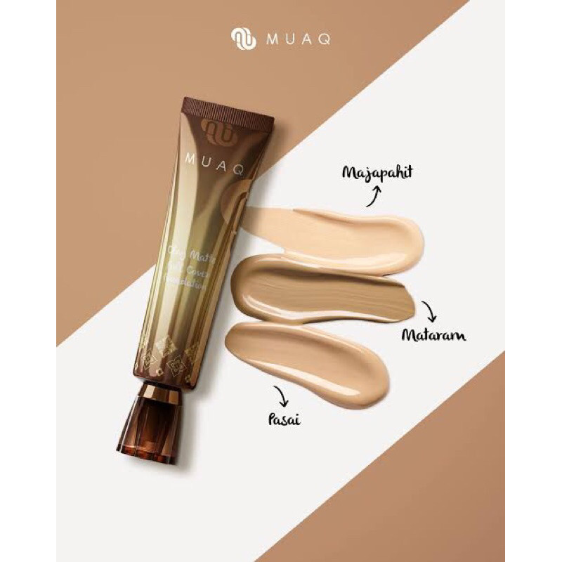 hapshop bali muaq clay matte foundation // Viral_MUA.id