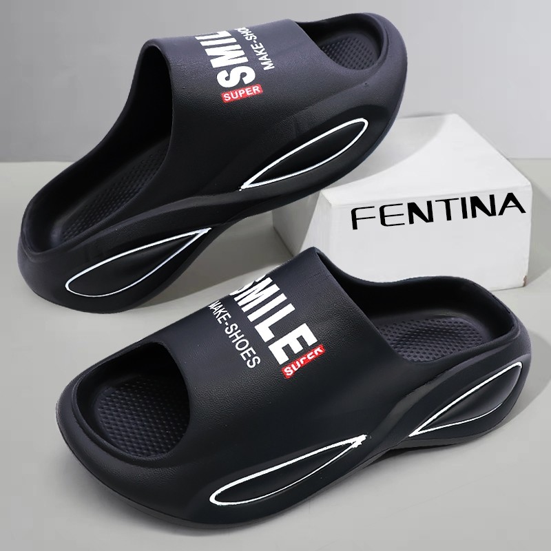 PROMO FENTINA Sandal Platform Pria Kekinian Sandal Cowok Tinggi Olahraga Pria Sandal Slide Pria