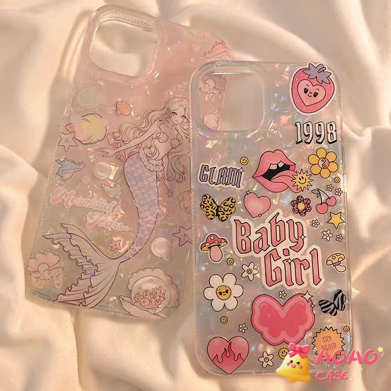 Case HP Untuk IPhone 15 11 14 13 12 Pro Max 7Plus XR 8Plus 7 8 14 15 Plus X XS MAX SE 2020 Pola Kuli