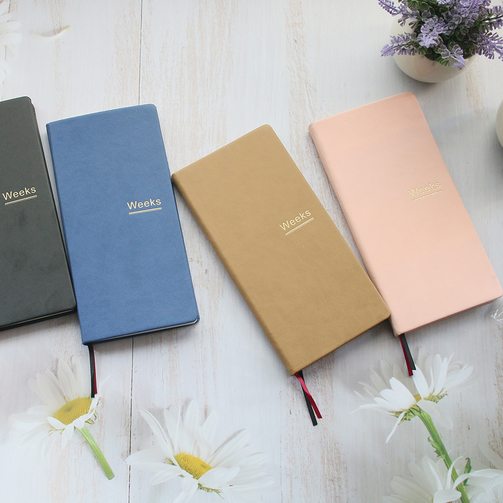

Fromthenon PU Leather Weekly Plan Traveler's Notebook Journal Planner Weeks Cover Student Office Stationery Supplies