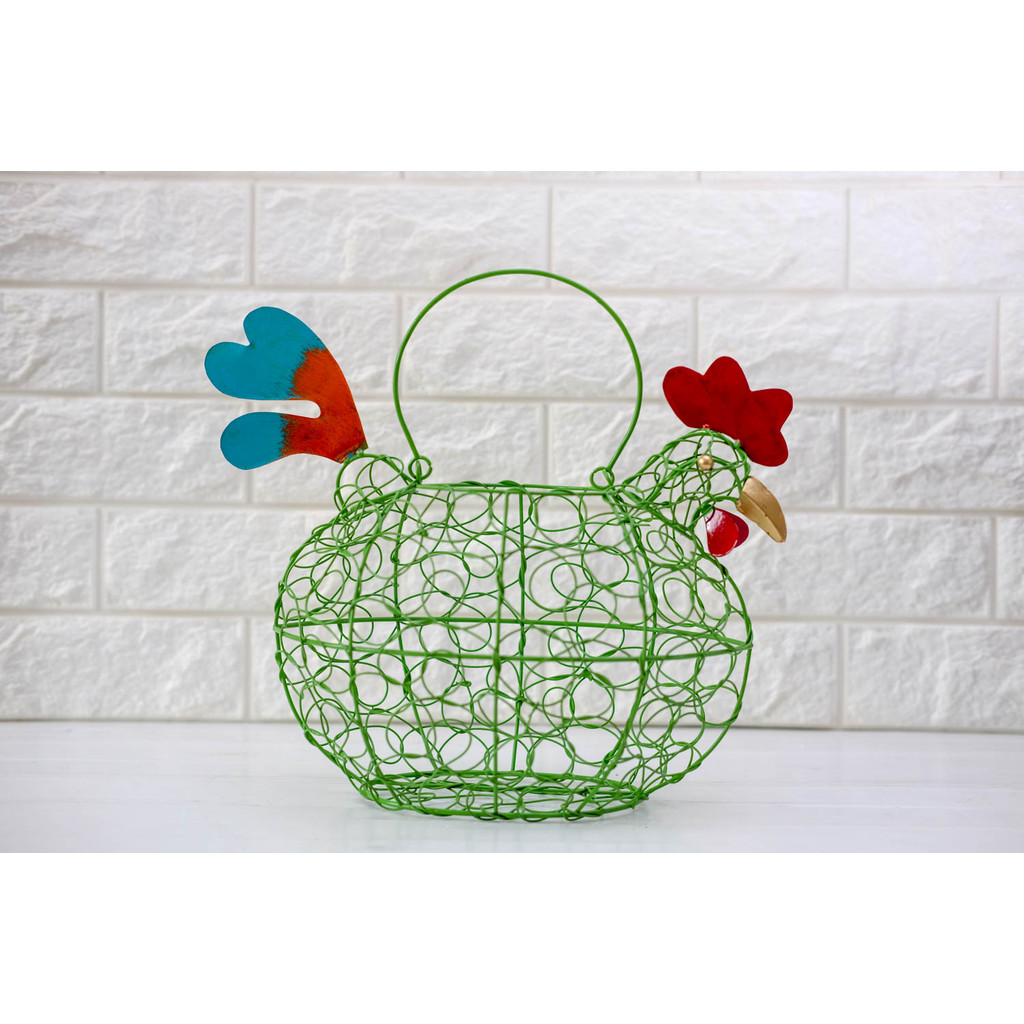 1023 Keranjang Telur Ayam 2 KG Gantung Uk D / XXL Kokoh Bahan Kawat Besi Muat 26 Telur Ayam Termurah