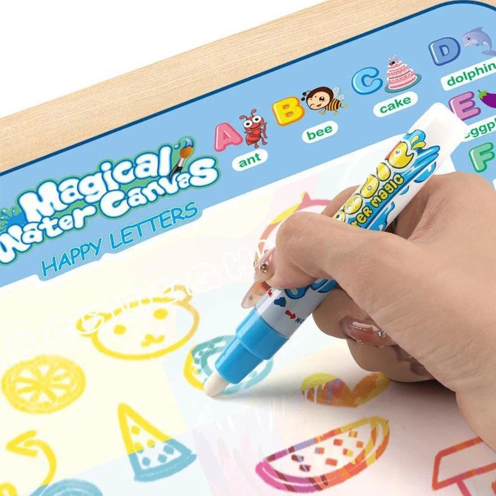 

Magic Water Drawing Mat Coloring Doodle Mat with Magic Pen Montessori Toys Painting Board Educational Toys Water Canvas for Kids