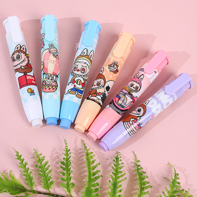 

5Pcs Cartoon Pencil Eraser Cute Rubber Eraser Funny Pencil Eraser Student Stationery Gifts School Supplies