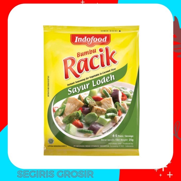 

NEW ITEM INDOFOOD BUMBU RACIK SAYUR LODEH 25G BAHAN MASAK