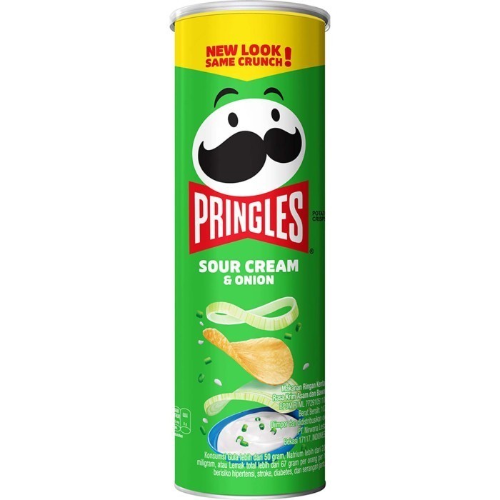 NEW ITEM SNACK PRINGLES SOUR CREAM & ONION 107G