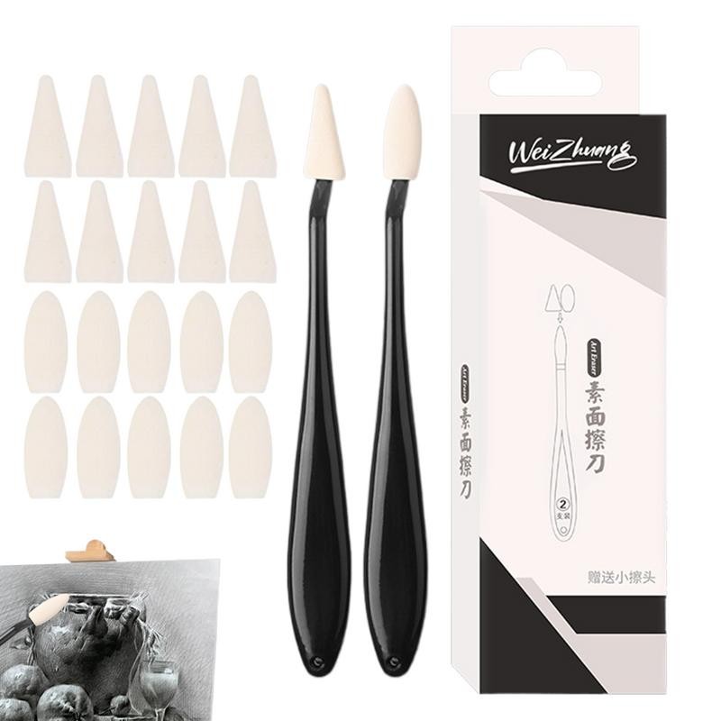 

Paper Art Blenders Paper Art Blending Stumps Multipurpose Ergonomic Sketch Wipe Scrapers With Rub Sponge For Artist Charcoal