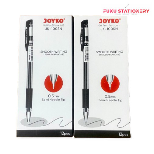 [12 Pulpen / 1 Pack] Pulpen Gel JOYKO - JK100SN - SEMI NEEDLE - 0.5mm