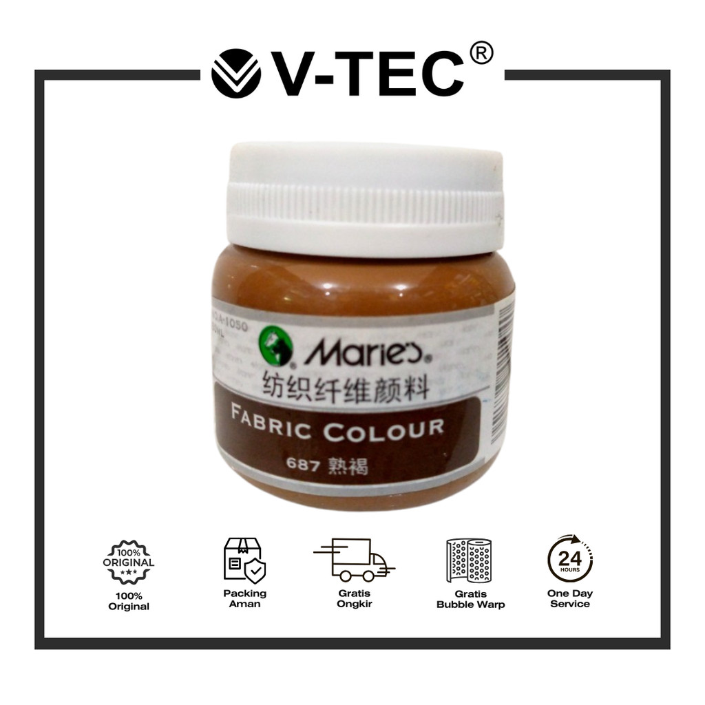 

MARIES FABRIC COLOUR A-1050 BURNT UMBER/687 50ML