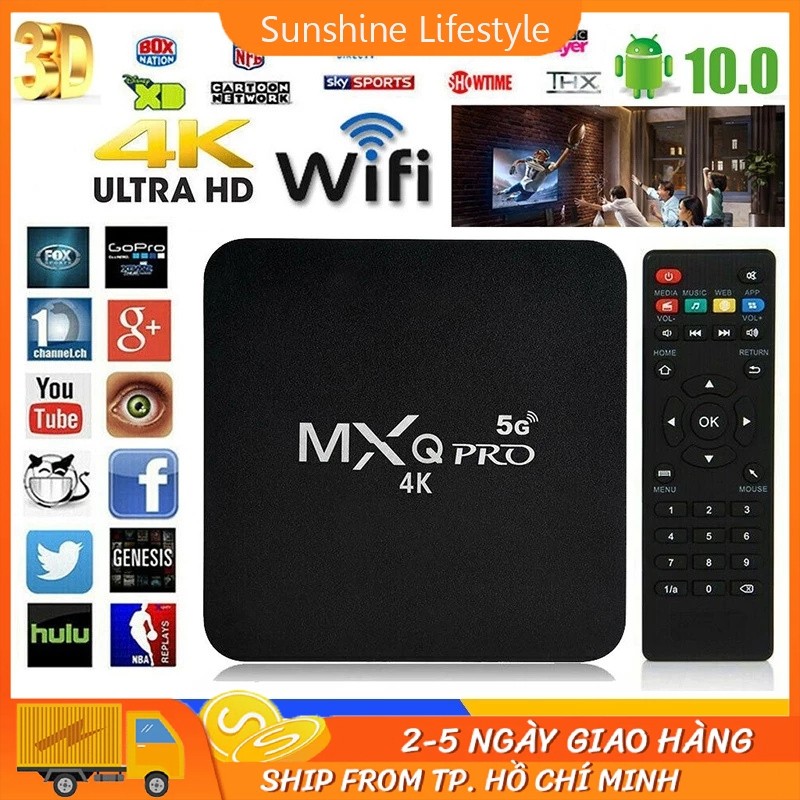 Android TV Box MXQ PRO 5G Android Box 4K TV Box 8g+128gb Rom TV BOX 4G Wifi set top box tv digital S
