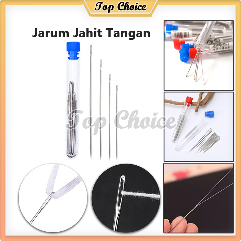 7 Set Jarum Jahit Tangan 15pcs/18pcs / Jarum Jahit Jarum Lubang Besar