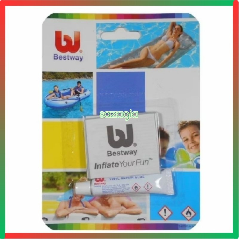 

(SG) Lem Bestway Repair Kit Kolam Renang Perahu Karet Kasur Angin
