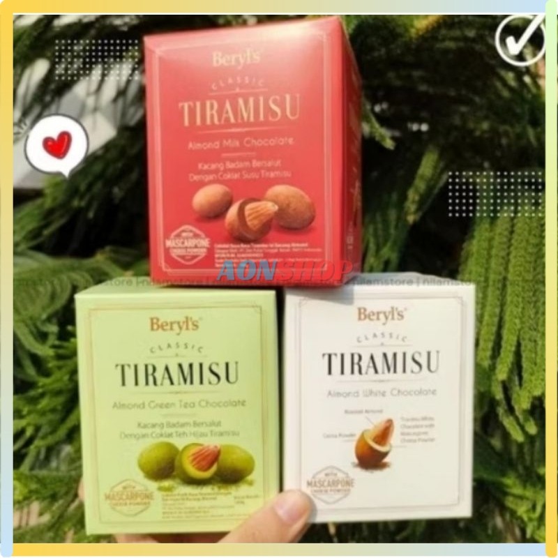 

[AS] Beryl's Tiramisu Almond Box Chocolate 65gram Cokelat Malaysia