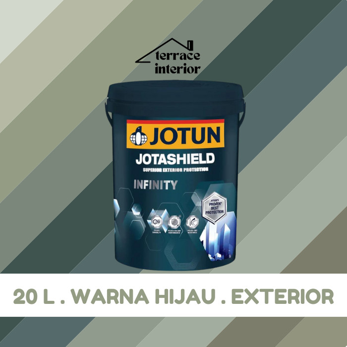 Cat Tembok Exterior Infinity Jotun warna Hijau 20 L