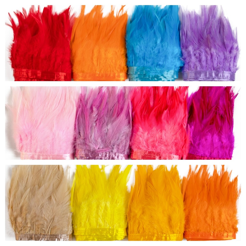 

1/5/10M Long Rooster Feather Trim Ribbon 4-6Inch Colorful Marabou Feathers Fringe Wedding Dress Decorate Accessories Plume Decor
