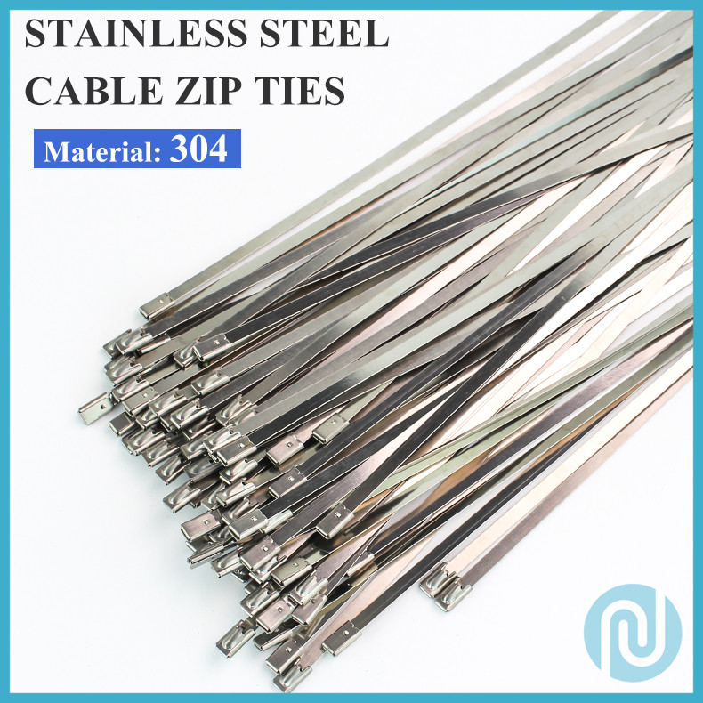 

Kabel Ties Stainless Steel Anti Karat Multifungsi 100 PCS