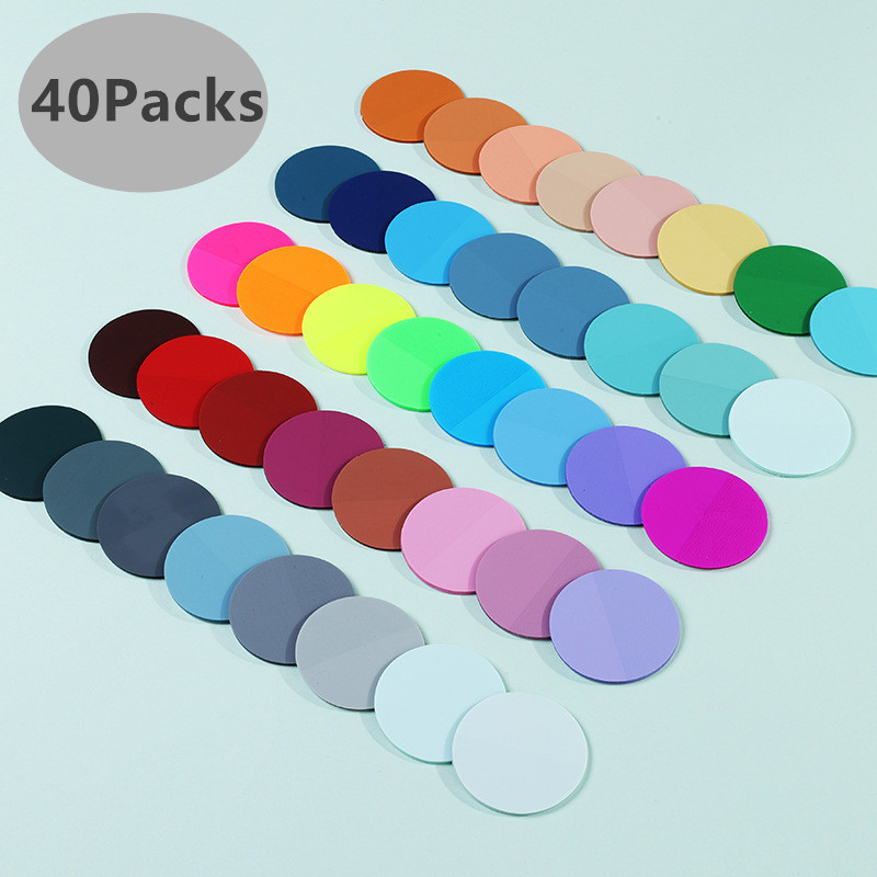 

800 Sheets 40 Colours Waterproof Transparent Circular Sticky Note Pads Notepads Journal Student Stationery Office Supplies