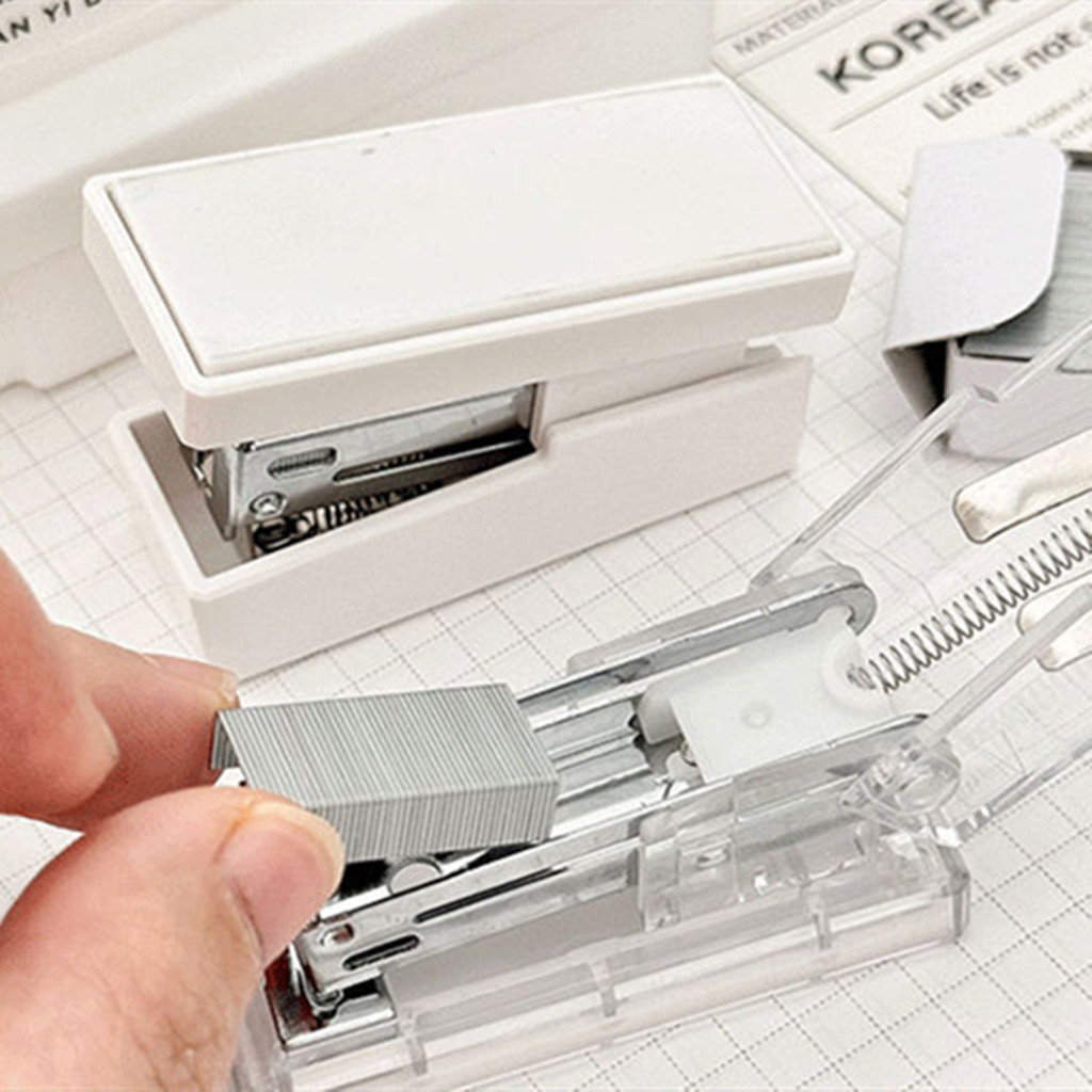 

Mini Stapler Set Portable Color Paper Binding Machine Including 1000 staples Staples Fashion Stationery Office Supplies