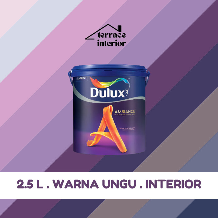 Cat Tembok Dulux Ambiance Interior 2.5L warna Violet Ungu Gloss