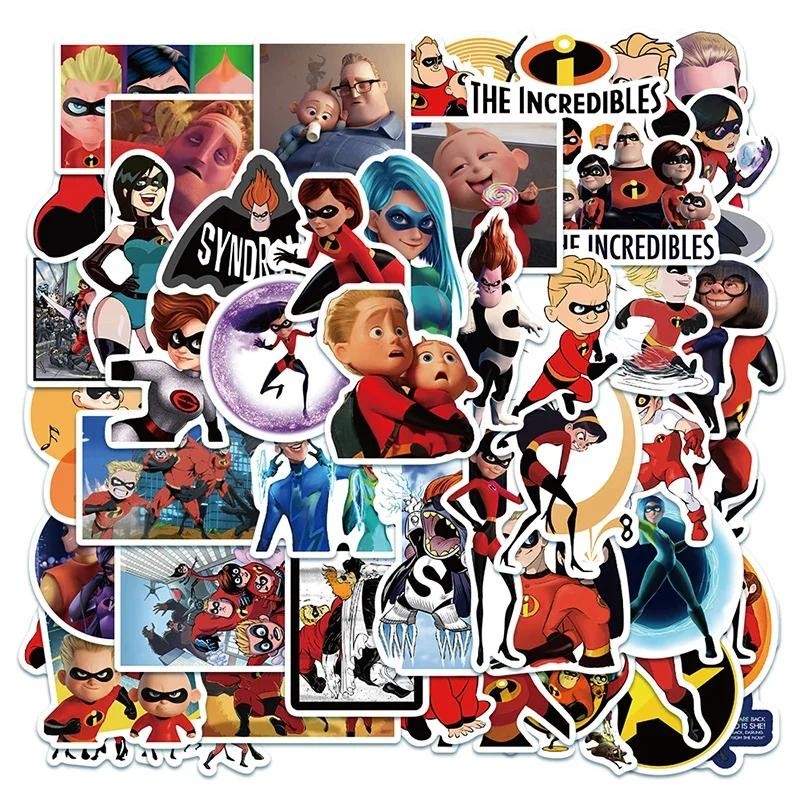 

10/30/50/100pcs Disney Movie The Incredibles Graffiti Stickers Cool Bob Parr Cartoon Decals DIY Skateboard Car Kids Sticker Toys