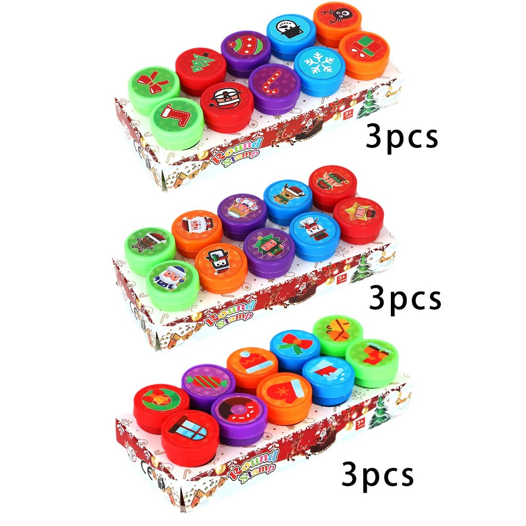 

30 Pieces Christmas Stamps Multipurpose Decoration Holiday Stampers for Diary Planner Party Supplies Journals Painting Carnival