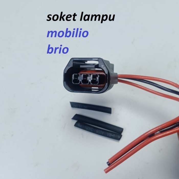 AutoPart Soket Lampu Senja Led Honda Civic Turbo Mobilio Brio Facelift 3pin 3 k
