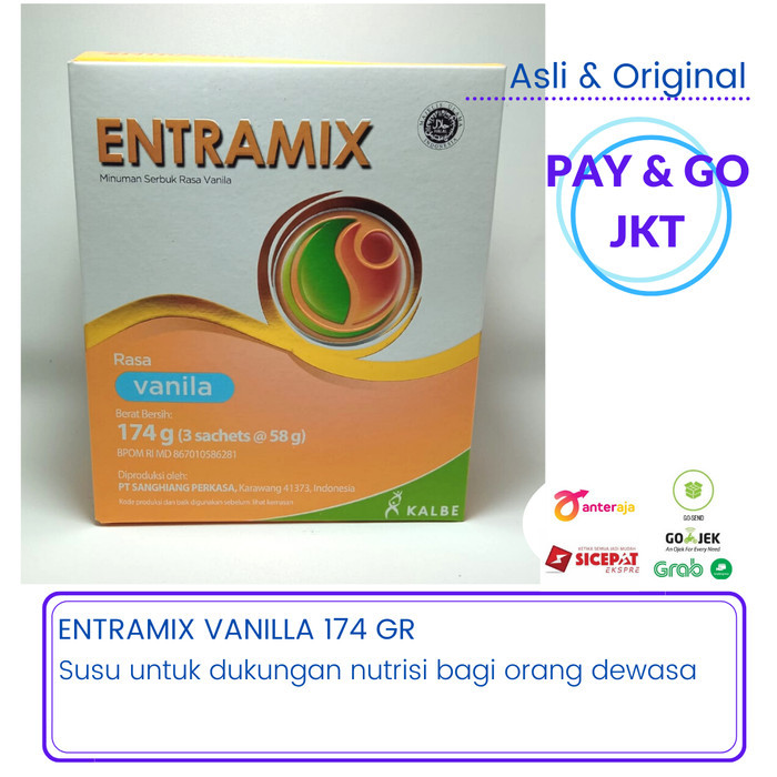 

[[PROMO]]BEST SELLER SUSU NUTRISI LANSIA ENTRAMIX 185 GR - VANILLA