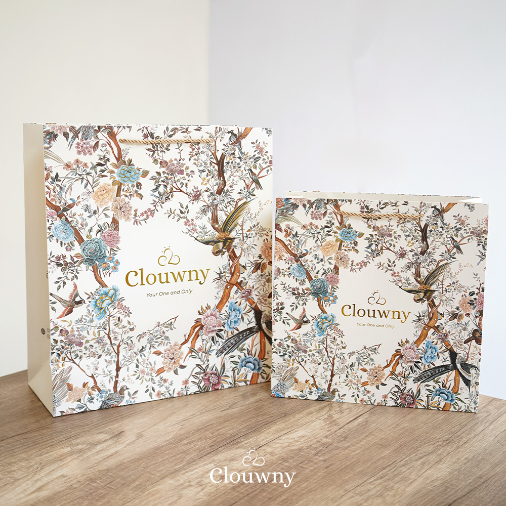 

Clouwny Exclusive Paperbag Premium Art Carton Aesthetic Design For Gift Elegant Multipurpose Paperbag