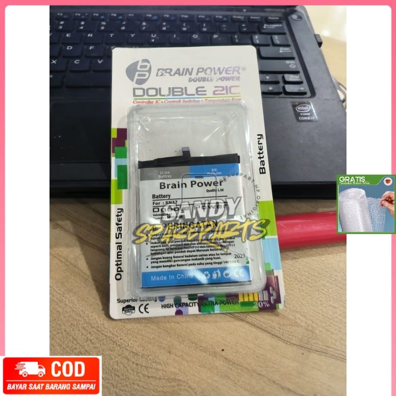 GARANSI YA BATERAI BATERE BATTERY XIAOMI REDMI 6A BN37 BN 37 DOUBLE POWER