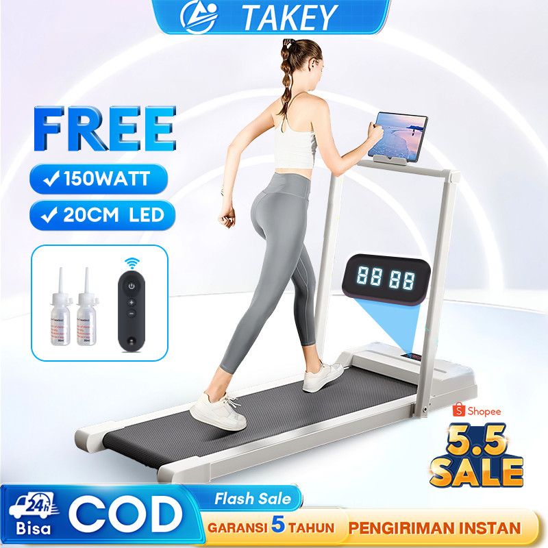 【TAKEY】treadmill portable Treadmill Elektrik  low watt walking pad treadmill lipat Treadmill Listrik