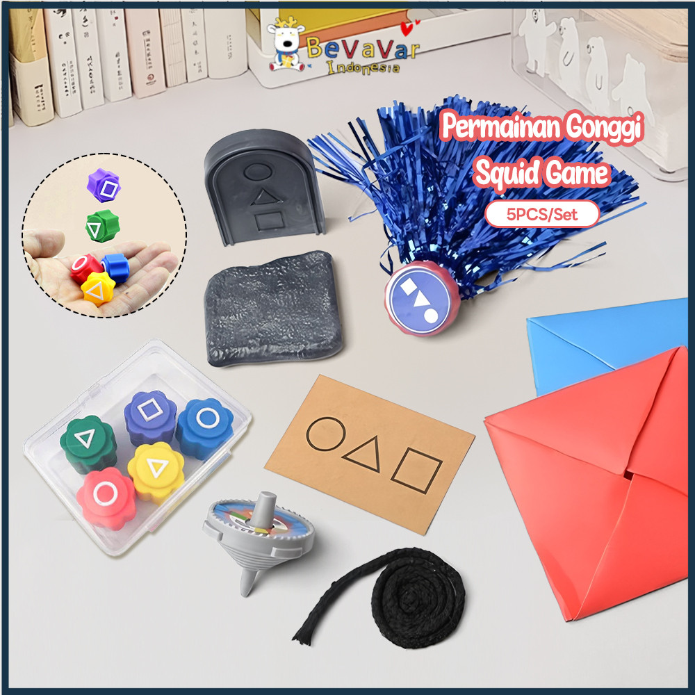 BEVAVAR 5pcs/Set Squid Game Gonggi Mainan Anak Toys - Squid Game Model 2