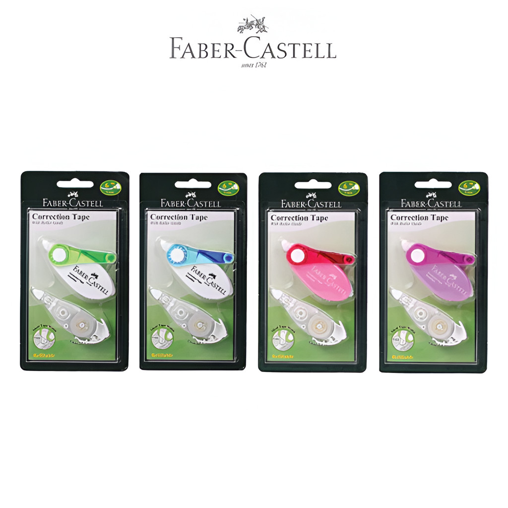 

Correction Tape Faber Castell SR 506 / Bonus Refill 1 Pcs / Bisa di Isi Ulang