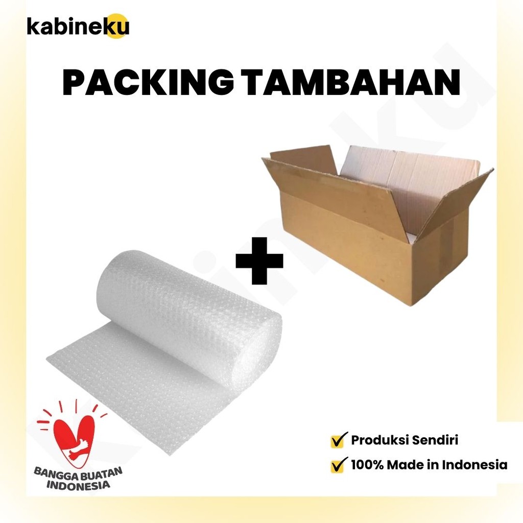 

Tambahan Packing Kardus dan Buble Wrap