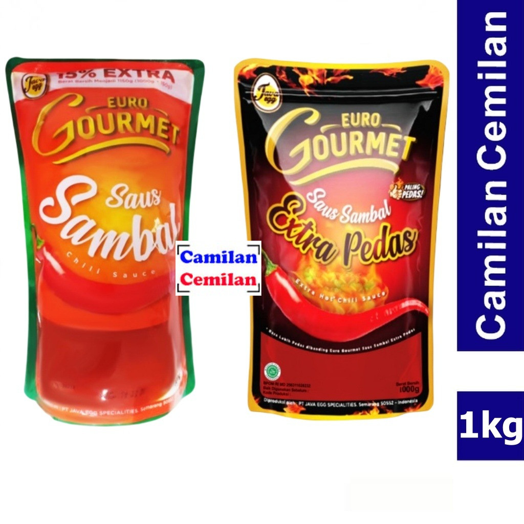 

Euro Gourmet Saus Sambal Extra Pedas 1 kg