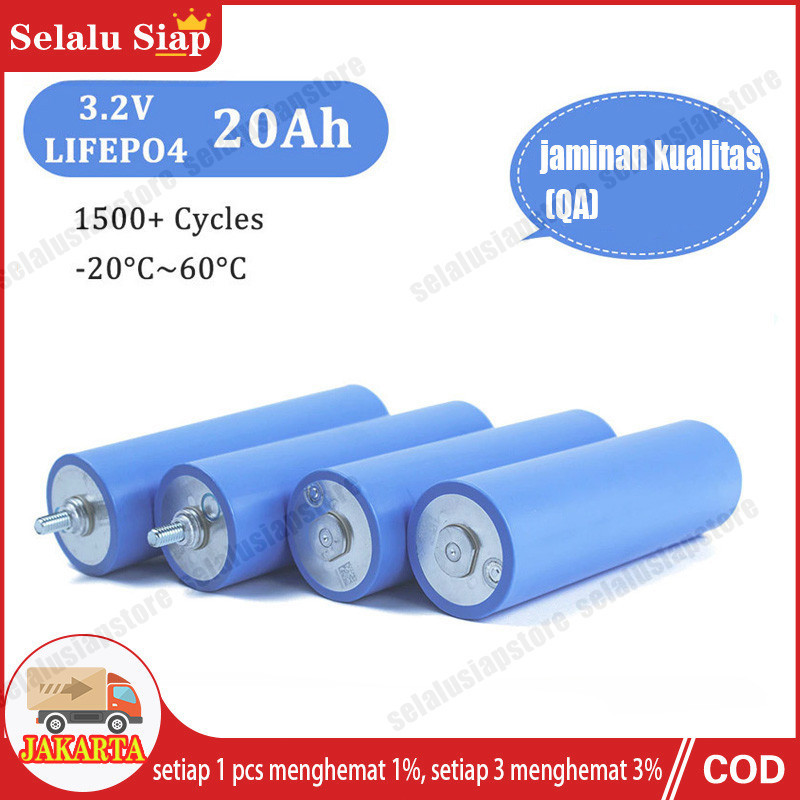 BATTERY LIFEPO4 EVE 3.2V 20AH BARU ORIGINAL