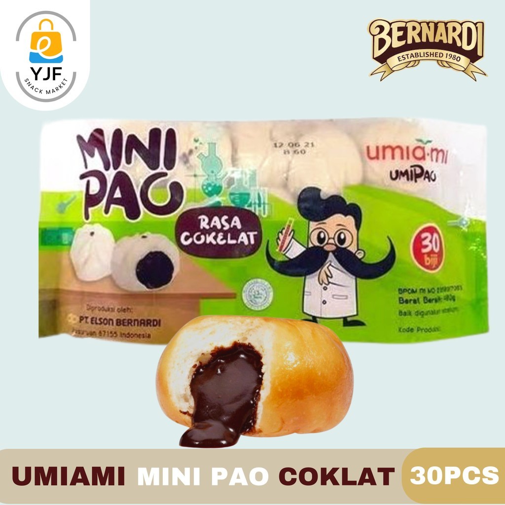 

UMIAMI MINIPAO MANIS RASA COKLAT 30 PCS BAPAO INSTAN GORENG KUKUS