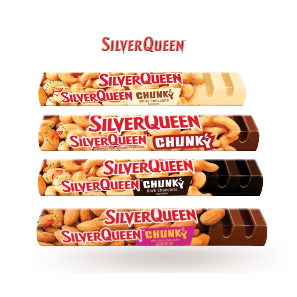

Chunky Bar SilverQueen cokelat 85 Gram Varian Mede / Almond
