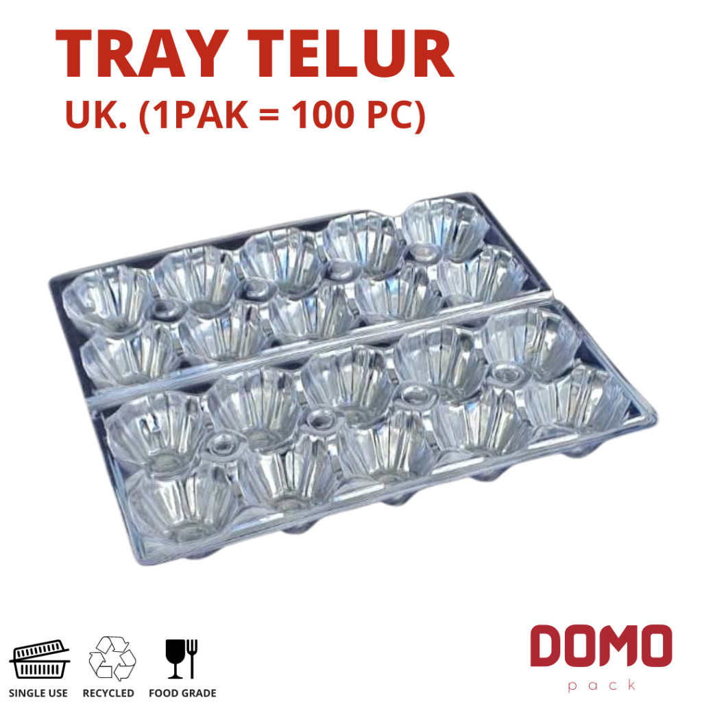Mika Telur isi 10 (@100pc) / Tray Mika Telur / Plastik Mika Telur / Kemasan Telur