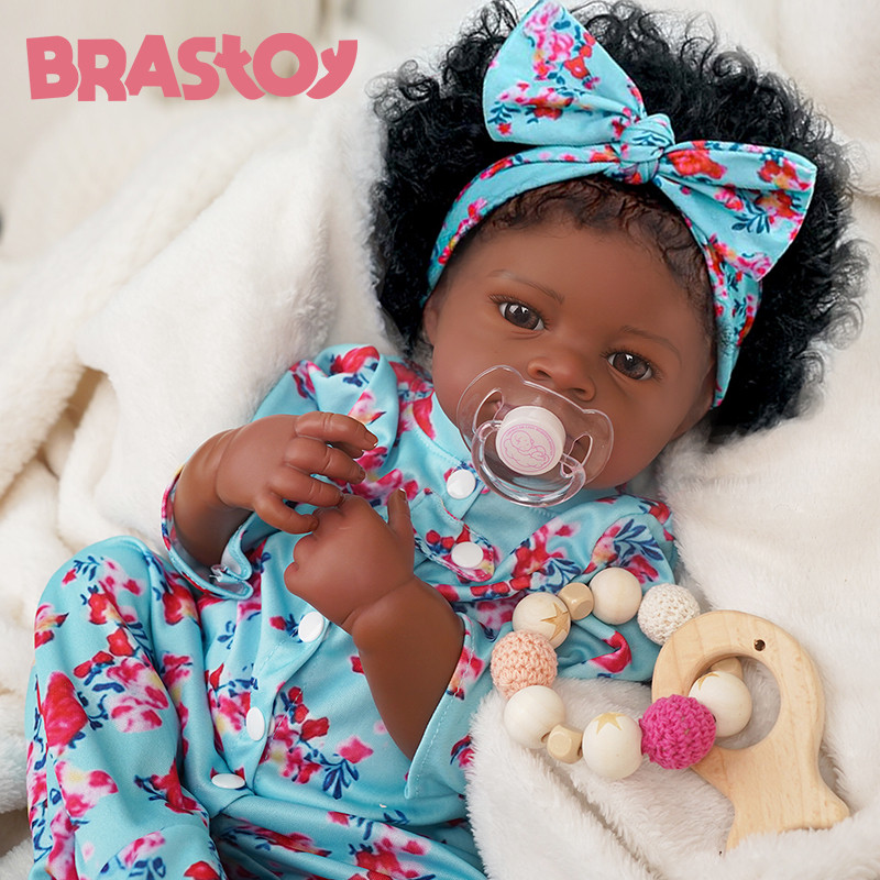 

BRASTOY Reborn Painted Reborn Baby Doll Reborn 55cm Girl Silicone Body Can Take Bath
